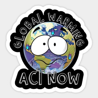 Global Warming Climate Change Planet Earth Science Sticker